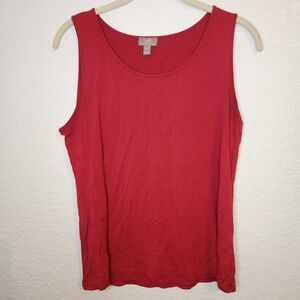 J.Jill Burgendy burgandy sleeveless tank top blouse  size S